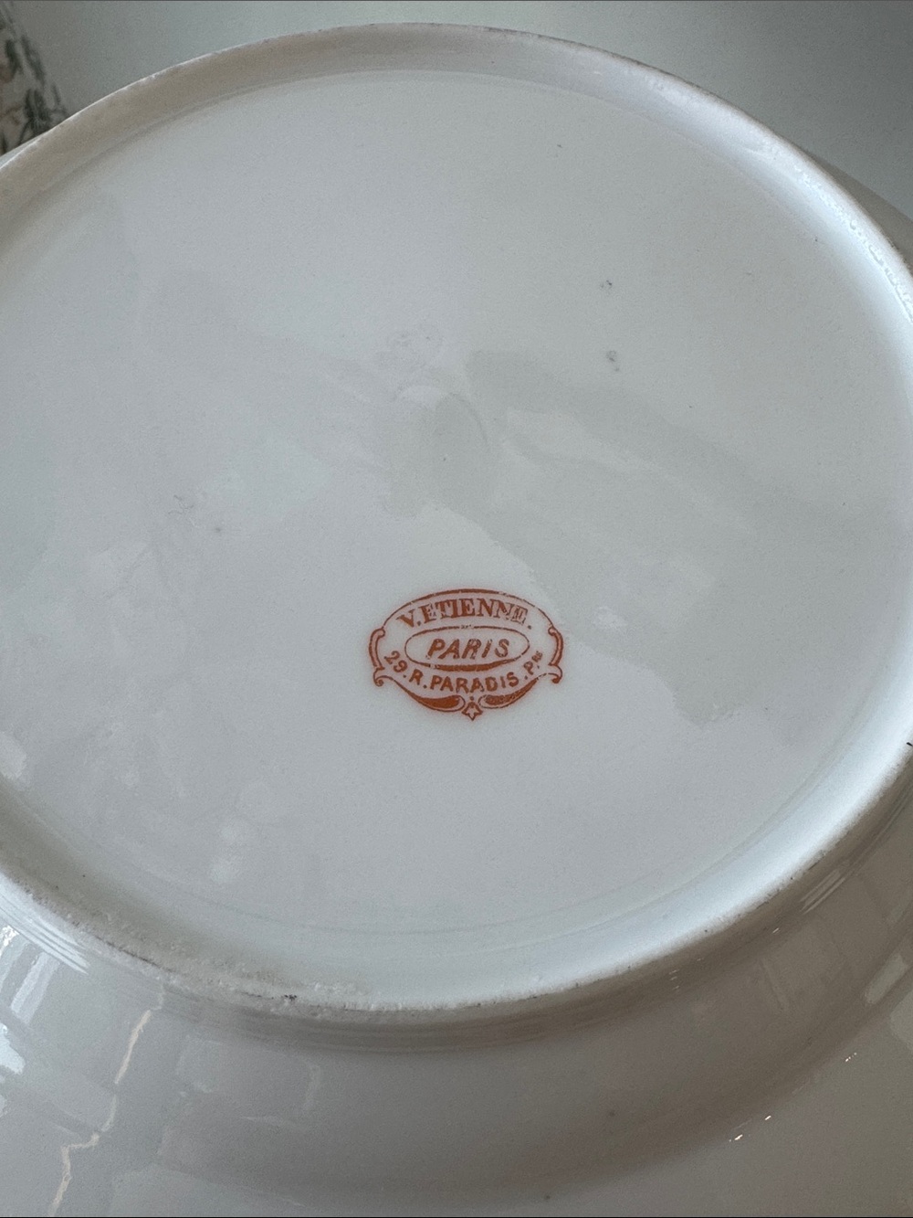 V. Etienne Paris Monogram M Bowl - 8.75” - Picture 5 of 8